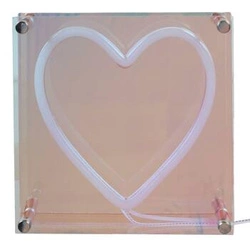 Lampka nocna LED Serce Intesi nowoczesna transparentna do sypialni lub pokoju dziecięcego