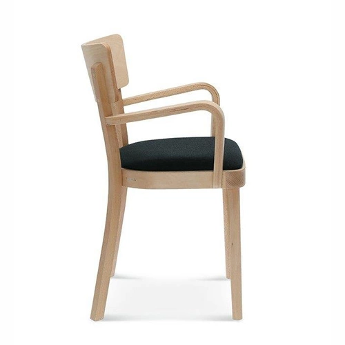 Krzesło tapicerowane z podłokietnikami Fameg Solid B-9449 bukowe do jadalni i salonu personalizowane