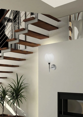 Kinkiet ścienny Raul nowoczesny biały szklany z regulacją do sypialni i salonu CANDELLUX