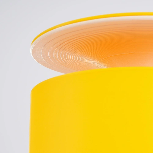 Lampa biurkowa AXO żółta nowoczesna do salonu z włącznikiem kablowym