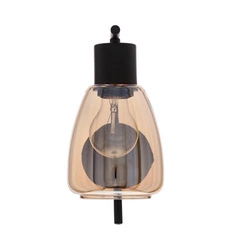Kinkiet MOLDO lampa 1x40W E27 klosz bursztynowy