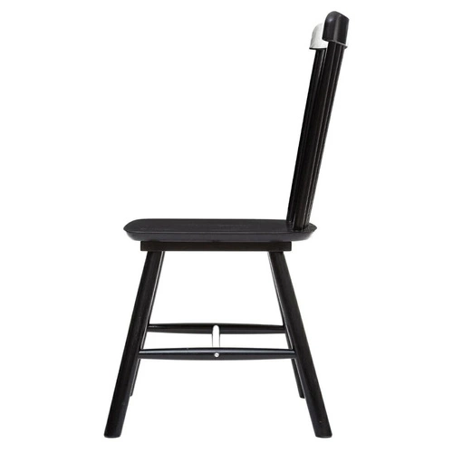 Krzesło drewniane Isabel Atmosphera czarne do jadalni i kuchni vintage PRL patyczak