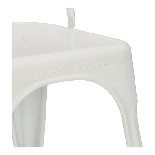 Krzesło metalowe Paris białe D2.DESIGN do jadalni i kuchni nowoczesne