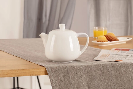 Ceramiczny imbryk do parzenia herbaty 1 l biały Nora 5five simply smart do zmywarki