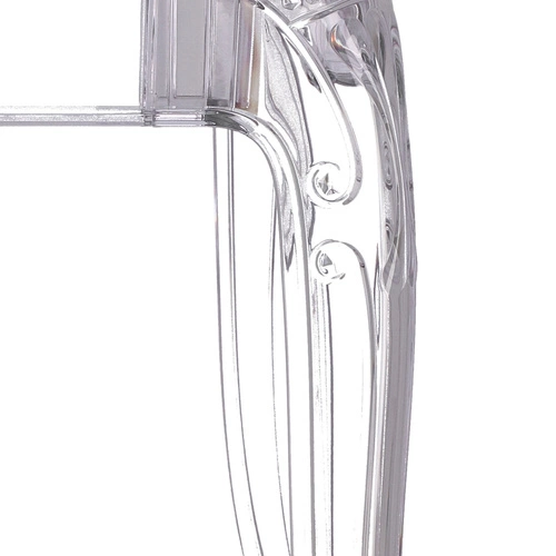 Stół kwadratowy szklany transparentny Ghost 80x80 nowoczesny do jadalni i salonu Intesi