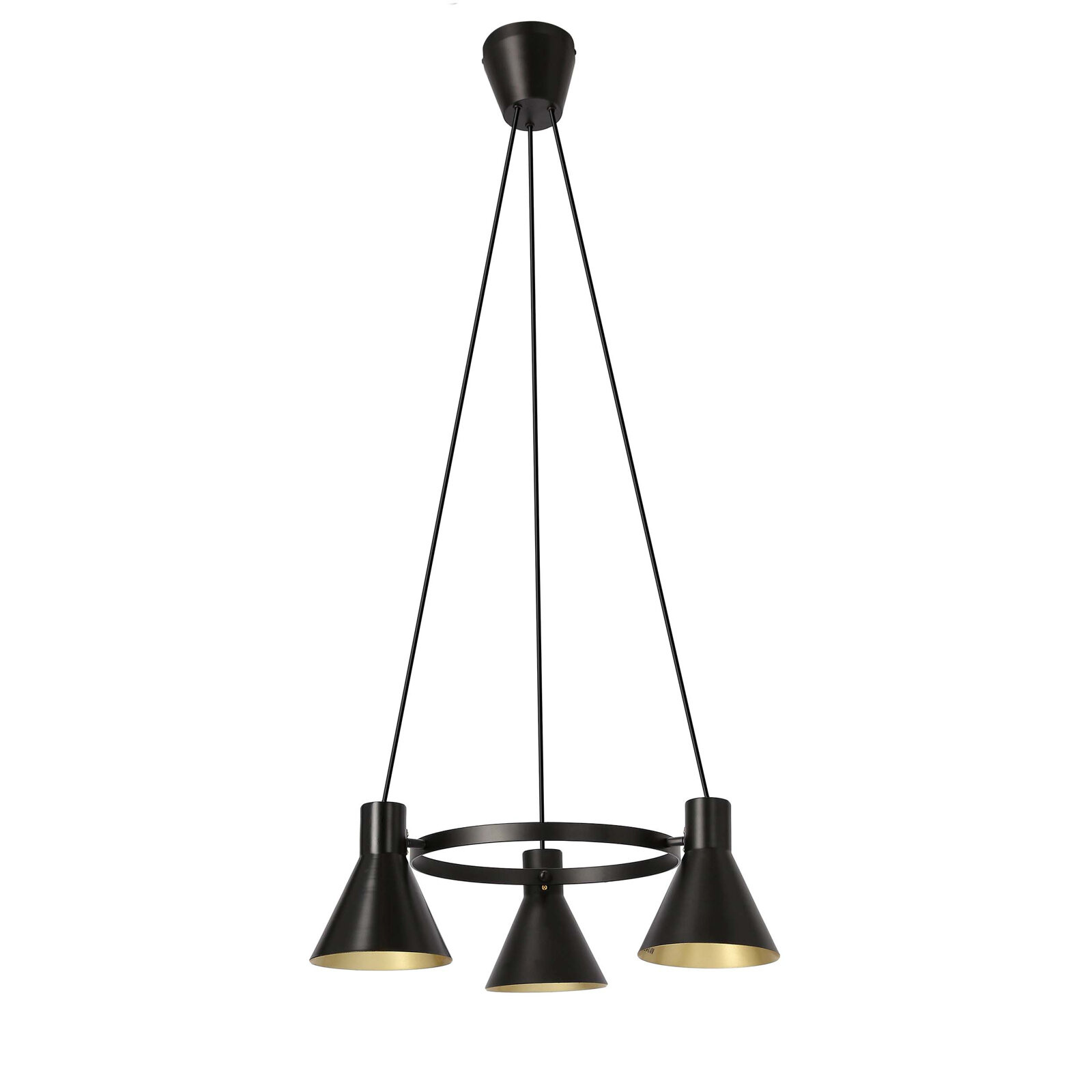 Lampa wisząca More 3x40W E27 czarny matowy