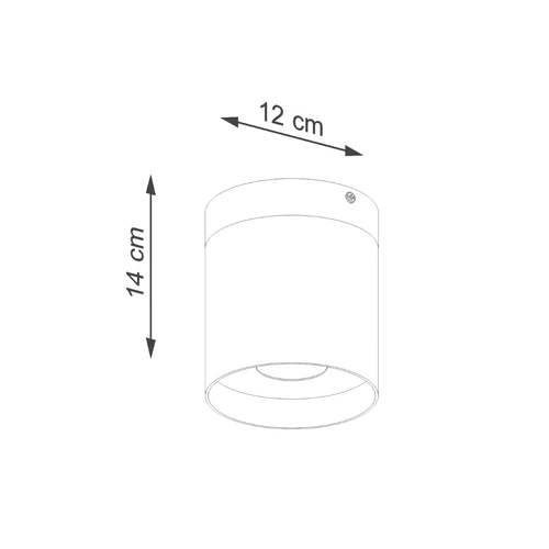 Plafon sufitowy RIF czarny nowoczesny LED do salonu i sypialni SOLLUX LIGHTING