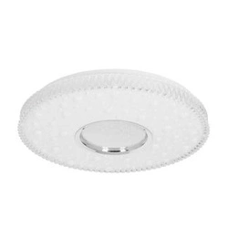 Lampa sufitowa BUBBLES plafon 38cm 24W LED 4000K klosz biały+chromowy
