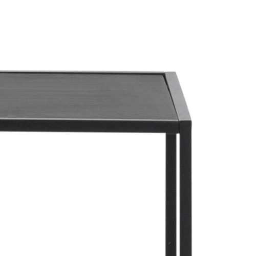 Regał na książki Seaford XV czarny metalowy industrialny do salonu i biura 114 cm Actona