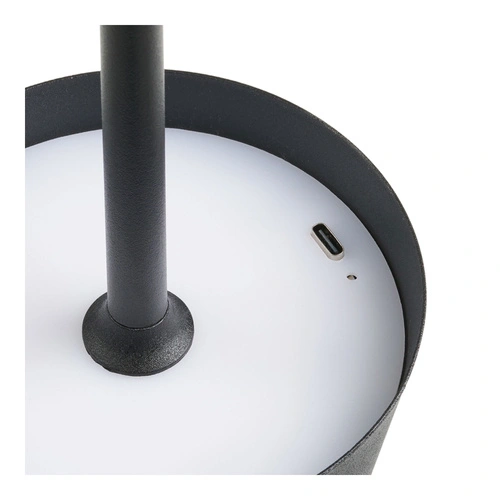 Lampa stołowa Bradford czarna LED akumulatorowa nowoczesna do salonu