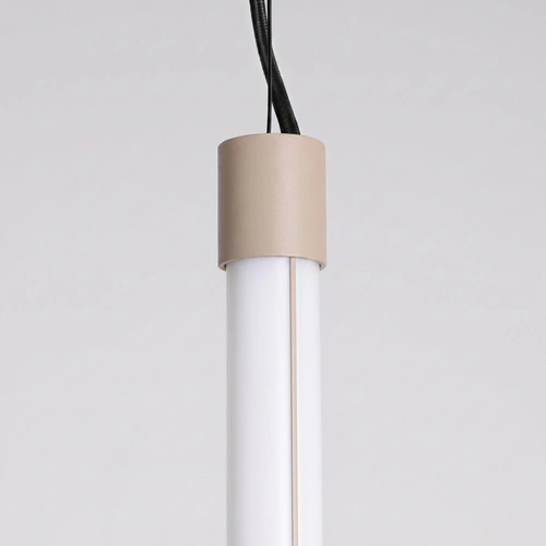 Lampa wisząca TRANG taupe LED regulowana nad wyspę do kuchni