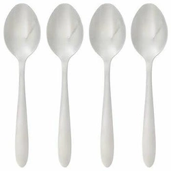 Zestaw 4 srebrnych łyżek obiadowych Nevis 5five simply smart stal nierdzewna zmywarka