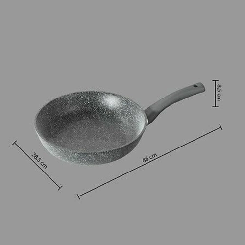 Patelnia aluminiowa kuta 28 cm czarna