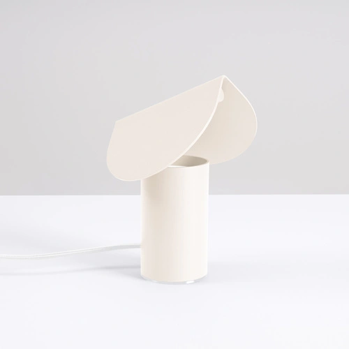 Lampa biurkowa LED BISCUIT beżowa nowoczesna na biurko do salonu