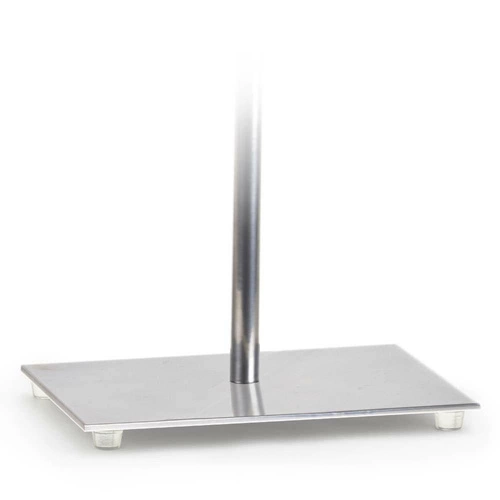 Lampka nocna do sypialni nowoczesna AMALFI fioletowa z abażurem chrom LYSNE 40 cm