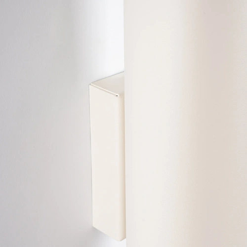 Kinkiet ścienny loftowy Lagos 2 beżowy stalowy do salonu i sypialni świecący w dół