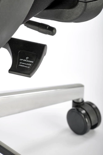 Fotel biurowy ergonomiczny Nimo czarny z zagłówkiem i siatkowym oparciem do biura