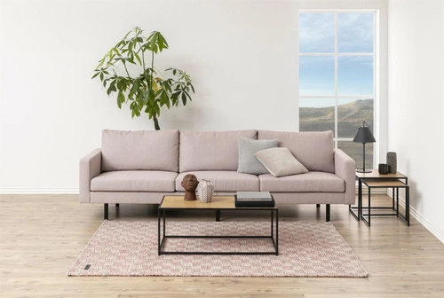 Zestaw dwóch stolików kawowych Seaford nowoczesny do salonu, 40x40 cm i  50x50 cm