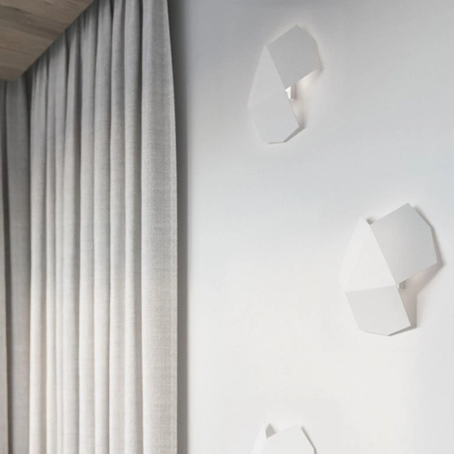 Nowoczesny biały kinkiet ścienny metalowy TRE Sollux do salonu sypialni lub nad lustro 30 cm