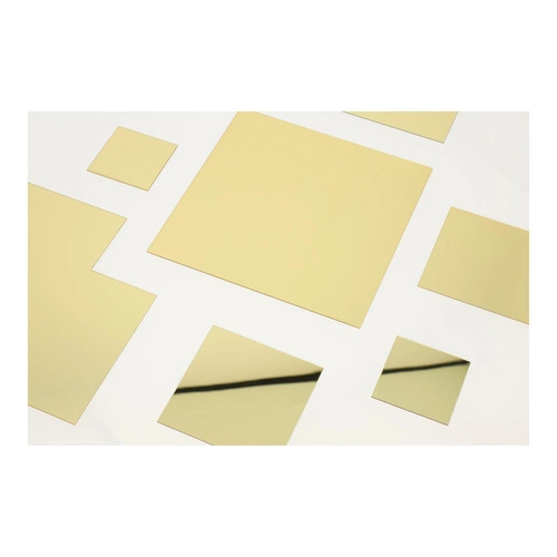 Złota lustrzana dekoracja ścienna Intesi Tryptyk 7 elementów nowoczesna ozdoba na ścianę do salonu