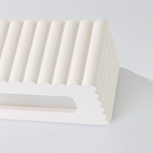 Kinkiet ścienny RIGATA biały nowoczesny ceramiczny do salonu i sypialni