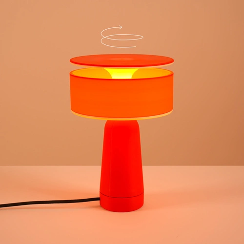 AXO czerwona lampa biurkowa nowoczesna na biurko do gabinetu