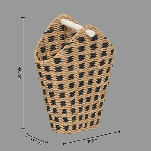 Stojak na papier toaletowy boho Terre Inconnue 5five simply smart z organizerem do łazienki drewniany