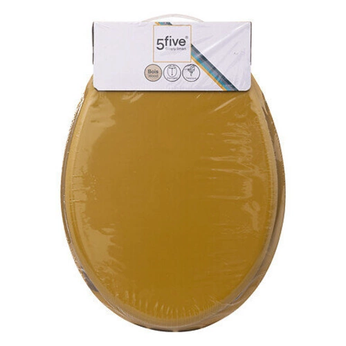 Deska sedesowa musztardowa Abby z duroplastu do toalety nowoczesna