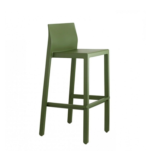 Hoker Kate zielony 65 cm z oparciem nowoczesny do kuchni i ogrodu SCAB Design