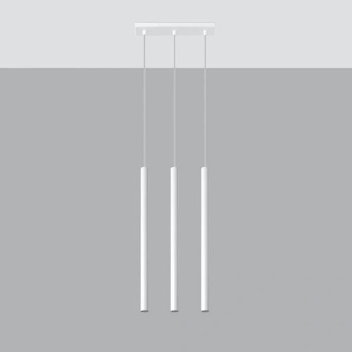 Lampa wisząca Pastelo 3 biała nowoczesna nad stół i wyspę do kuchni i jadalni