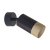 Kinkiet Conti lampa czarny 1x15W GU10  klosz czarny+drewniany
