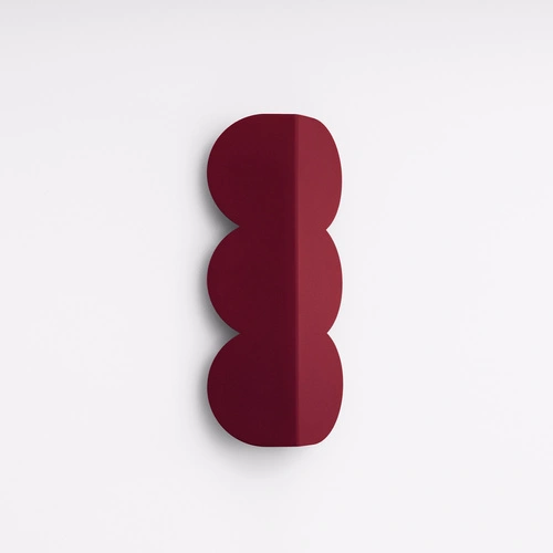 Kinkiet ścienny BISCUIT burgund nowoczesny do salonu i sypialni