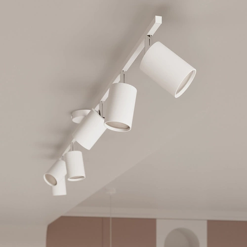 Nowoczesny biały żyrandol LEMMI 6 metalowy do salonu i jadalni SOLLUX LIGHTING