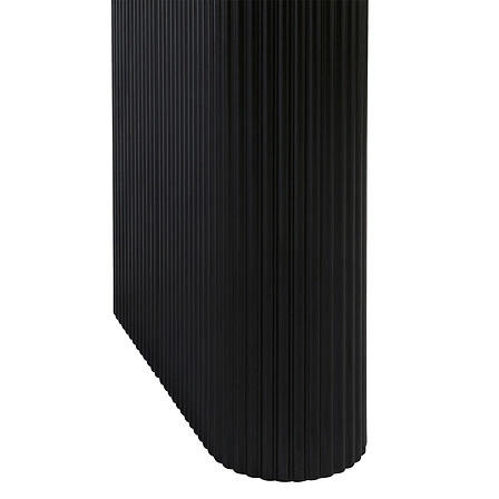 Stolik kawowy Olova owalny czarny nowoczesny do salonu 120x60 cm Atmosphera