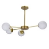 Lampa wisząca Mati lampa wisząca mosiądz  4x20W G9 klosz biały
