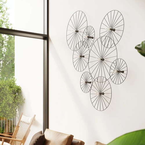 Kinkiet ścienny SIRKEL 60 czarny loftowy metalowy do salonu i jadalni Thoro