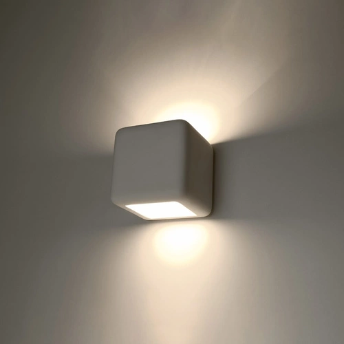 Kinkiet ścienny ceramiczny NESTA biały nowoczesny do salonu i sypialni Sollux Lighting