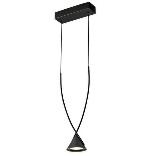 Lampa wisząca LED MIA czarna regulowana do kuchni i salonu 15,5 cm Step into Design