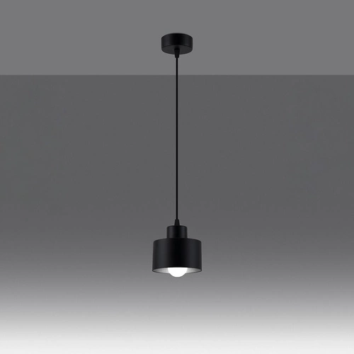 Lampa wisząca SAVAR 1 czarna nowoczesna regulowana metalowa do salonu i kuchni