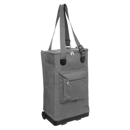 Torba na zakupy na kółkach szara