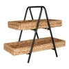 Taca prostokątna dwupoziomowa Alfaro boho do serwowania House Nordic 42 cm