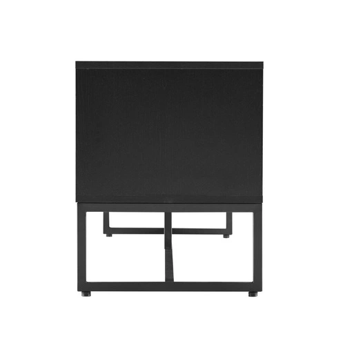 Szafka RTV Clar 160 cm nowoczesna drewniana stojąca do salonu dąb czarna Intesi