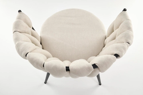 Krzesło do jadalni welurowe Wendy tapicerowane glamour na czarnych nogach Intesi