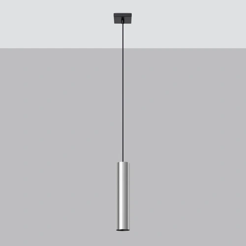 Lampa wisząca metalowa Lagos 1 chrom nowoczesna regulowana do salonu i jadalni 100 cm