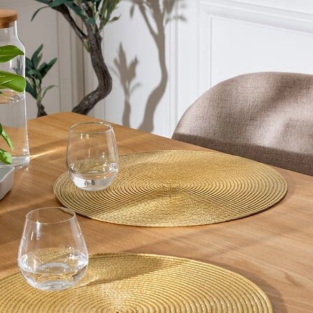 Okrągła podkładka pod talerz musztardowa 38 cm 5five simply smart do kuchni