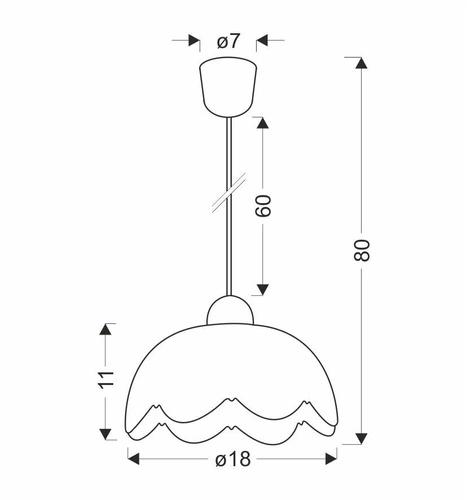 Lampa wisząca Bratek biała szklana nowoczesna do salonu i sypialni 18 cm CANDELLUX