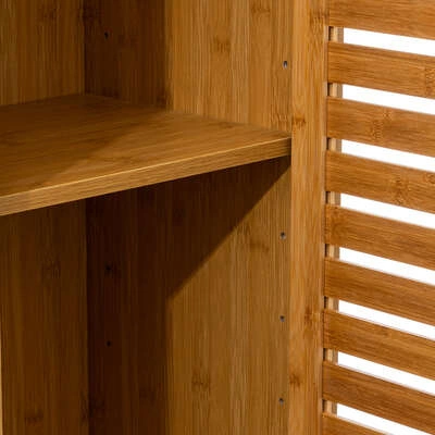 Szafka łazienkowa wysoka Sicela bambusowa