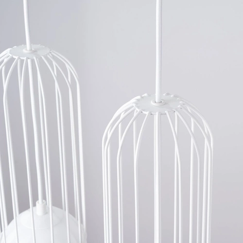 BRINA 3L nowoczesna biała lampa wisząca do salonu i jadalni potrójna SOLLUX