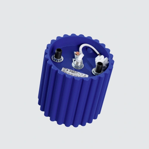 Plafon sufitowy nowoczesny AURA 1 ultramaryna do salonu i kuchni aluminium 10 cm