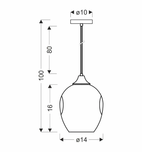 Lampa wisząca Aspa nowoczesna szklana brązowa do salonu i kuchni nad stół